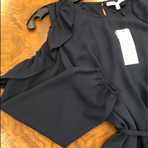 Collective Concepts ruffled cold shoulder dress LAST FINAL PRICE SALE - Picture 3 of 8